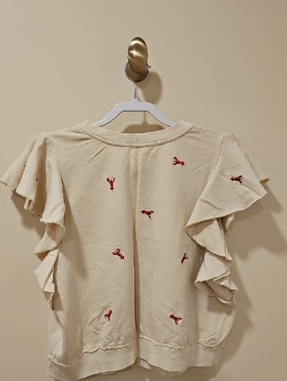 T.La Cream Sleeveless Lobster Sweatshirt; NWT; Size 1X - Picture 7 of 8